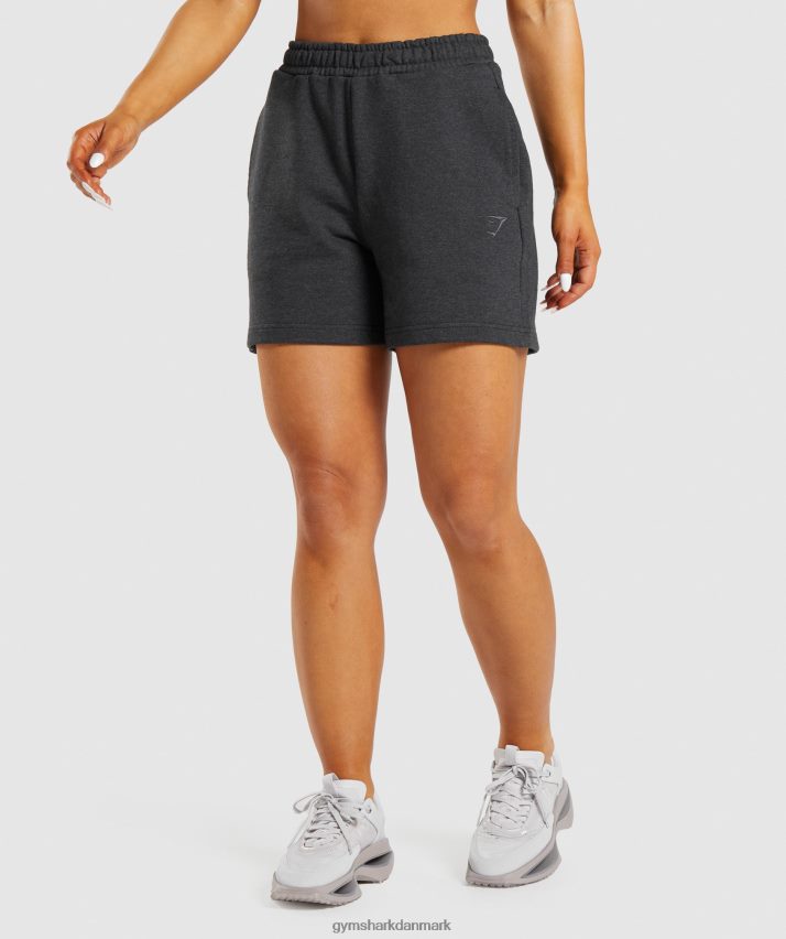 Kvinder Gymshark hviledag sweats shorts N4ZDDN57 sort kernemergel