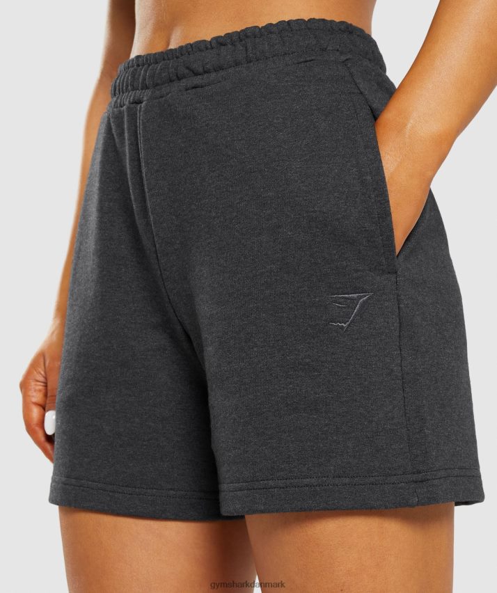 Kvinder Gymshark hviledag sweats shorts N4ZDDN57 sort kernemergel