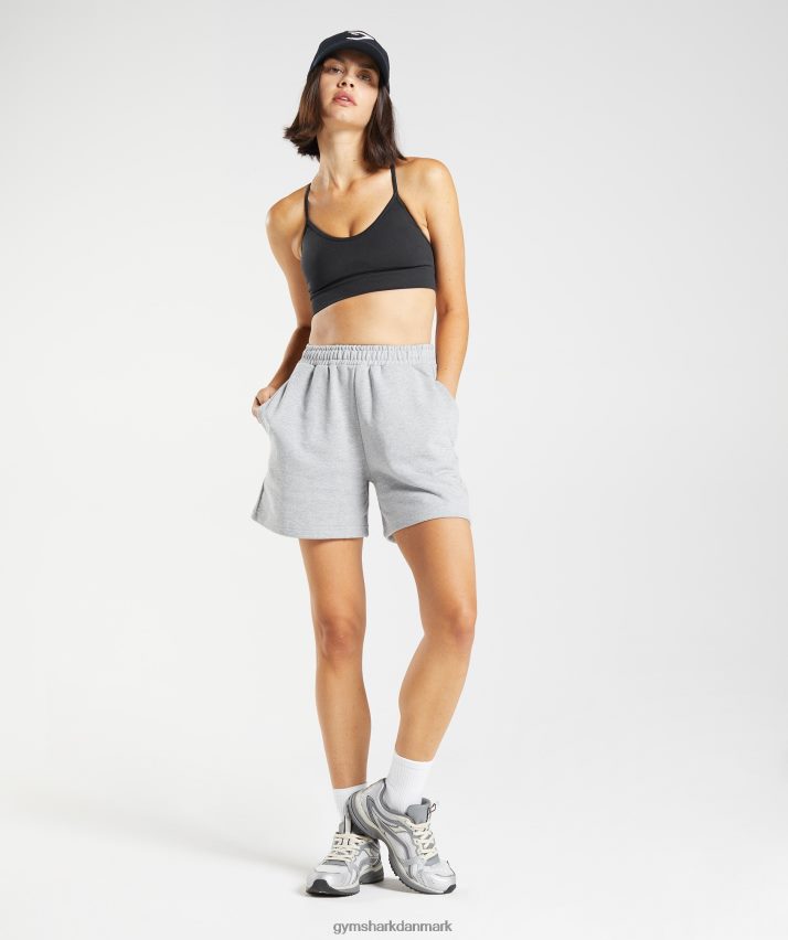 Kvinder Gymshark hviledag sweats shorts N4ZDDN58 lysegrå kernemergel