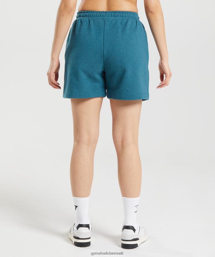 Kvinder Gymshark hviledag sweats shorts N4ZDDN59 stål blå mergel