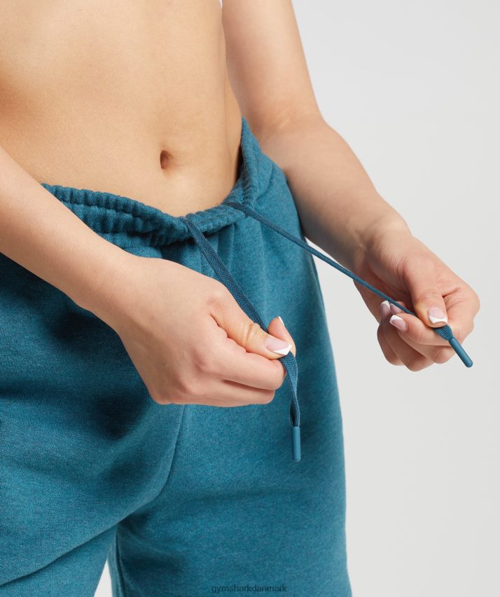 Kvinder Gymshark hviledag sweats shorts N4ZDDN59 stål blå mergel