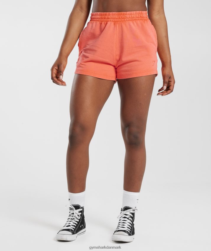 Kvinder Gymshark kollegiale sweatshorts N4ZDDN25 solhverv orange