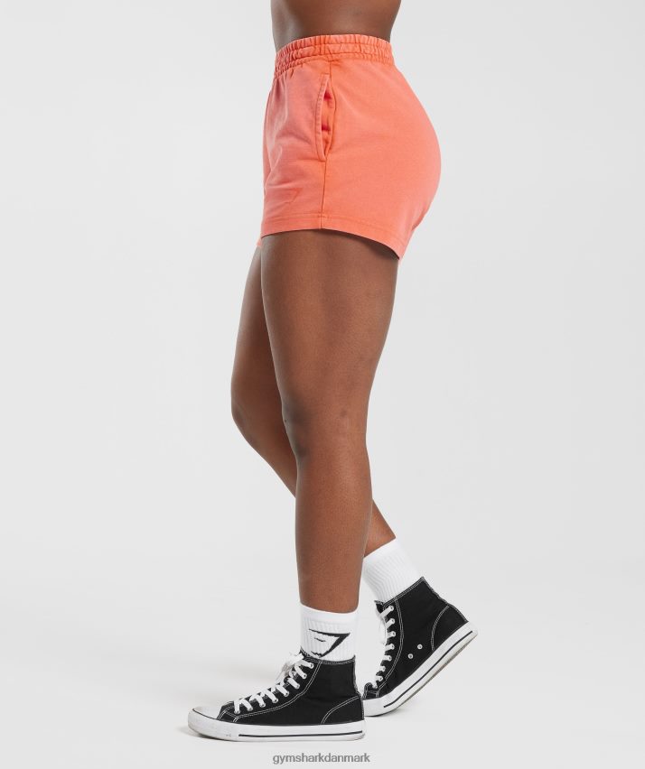 Kvinder Gymshark kollegiale sweatshorts N4ZDDN25 solhverv orange