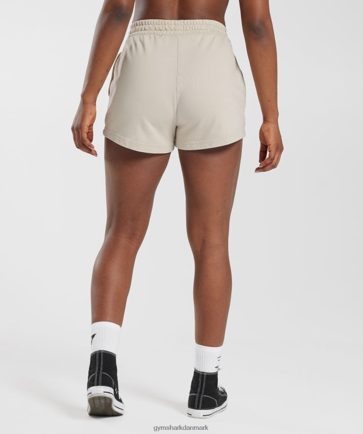 Kvinder Gymshark kollegiale sweatshorts N4ZDDN82 champignon brun