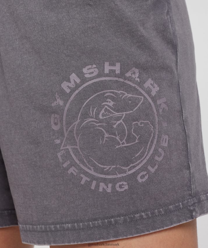 Kvinder Gymshark ældre løse shorts N4ZDDN107 titanium grå/syre vask