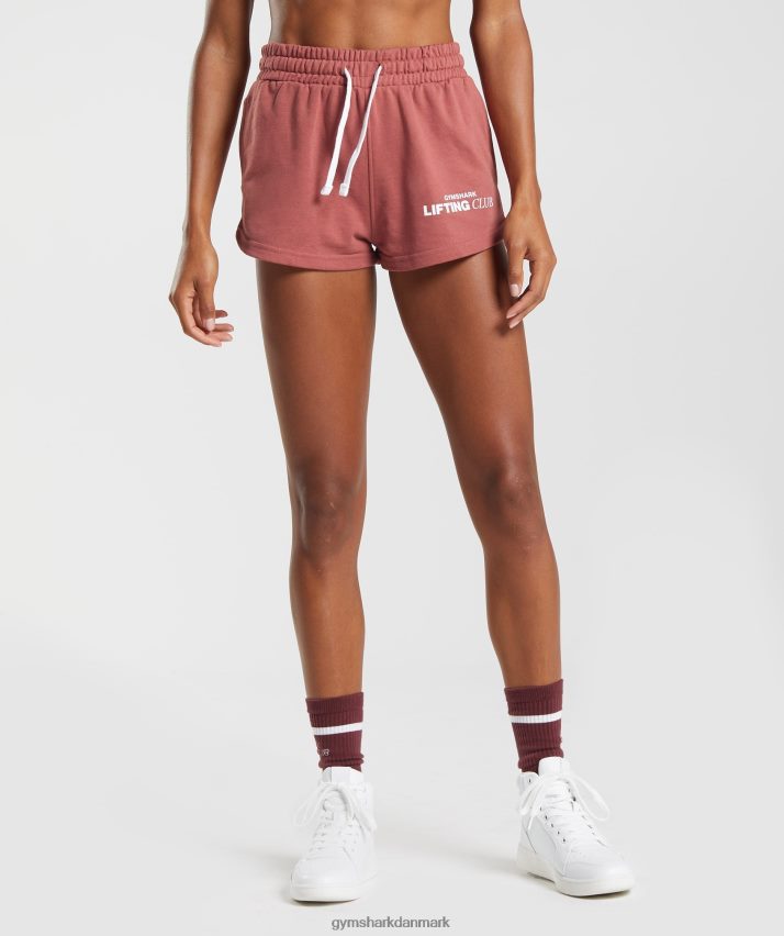 Kvinder Gymshark sociale klubshorts N4ZDDN86 rosenbrun