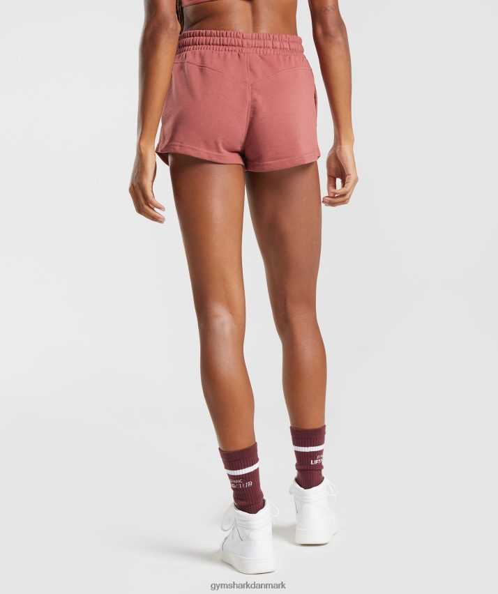 Kvinder Gymshark sociale klubshorts N4ZDDN86 rosenbrun