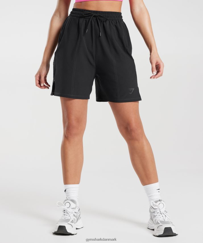 Kvinder Gymshark sports vævede shorts N4ZDDN29 sort