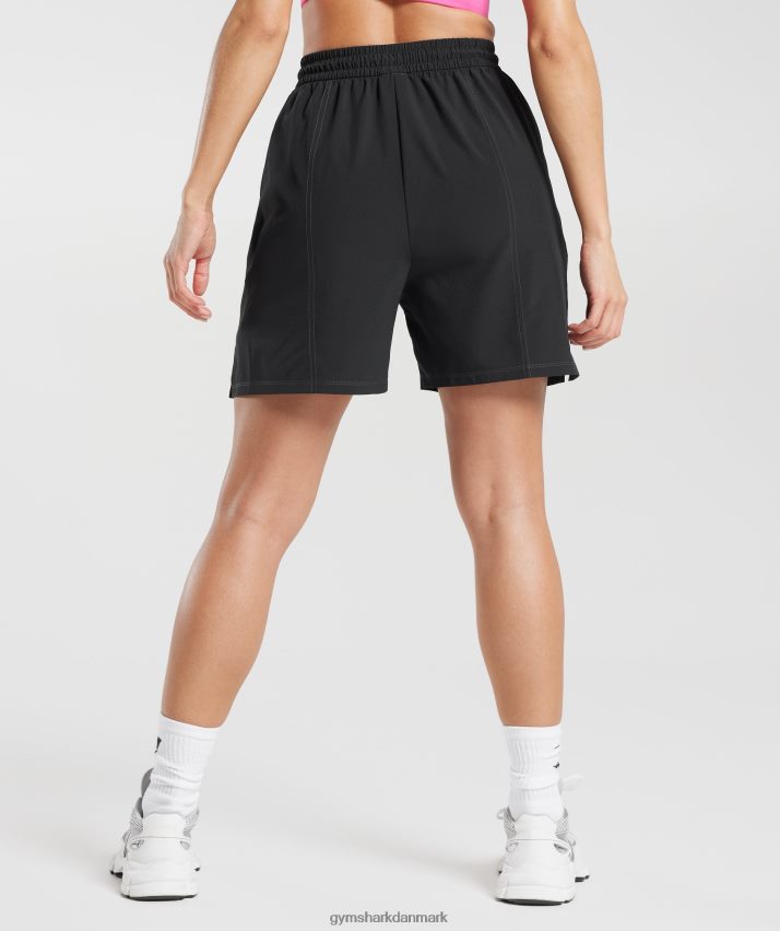 Kvinder Gymshark sports vævede shorts N4ZDDN29 sort