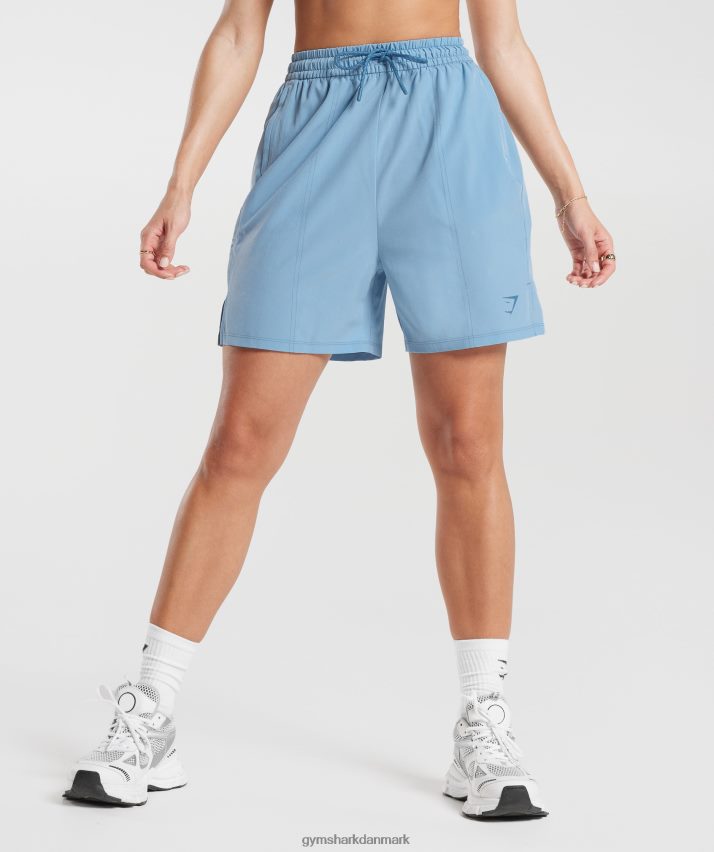Kvinder Gymshark sports vævede shorts N4ZDDN36 ozon blå