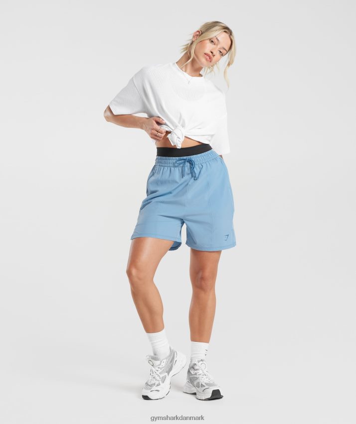 Kvinder Gymshark sports vævede shorts N4ZDDN36 ozon blå