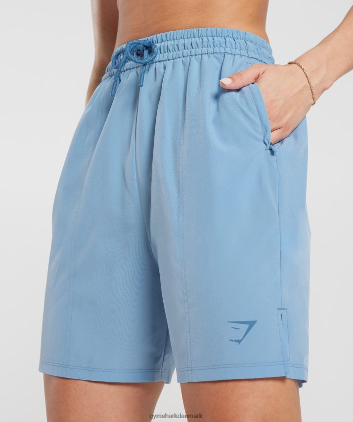 Kvinder Gymshark sports vævede shorts N4ZDDN36 ozon blå