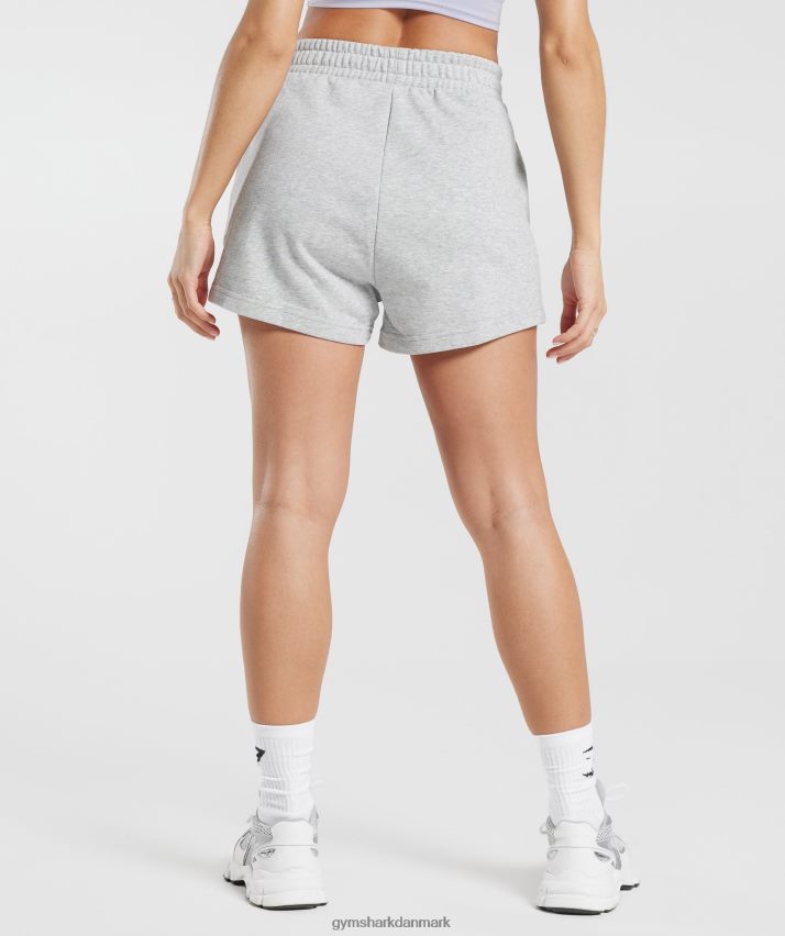 Kvinder Gymshark stærke fersken shorts N4ZDDN30 lysegrå mergel