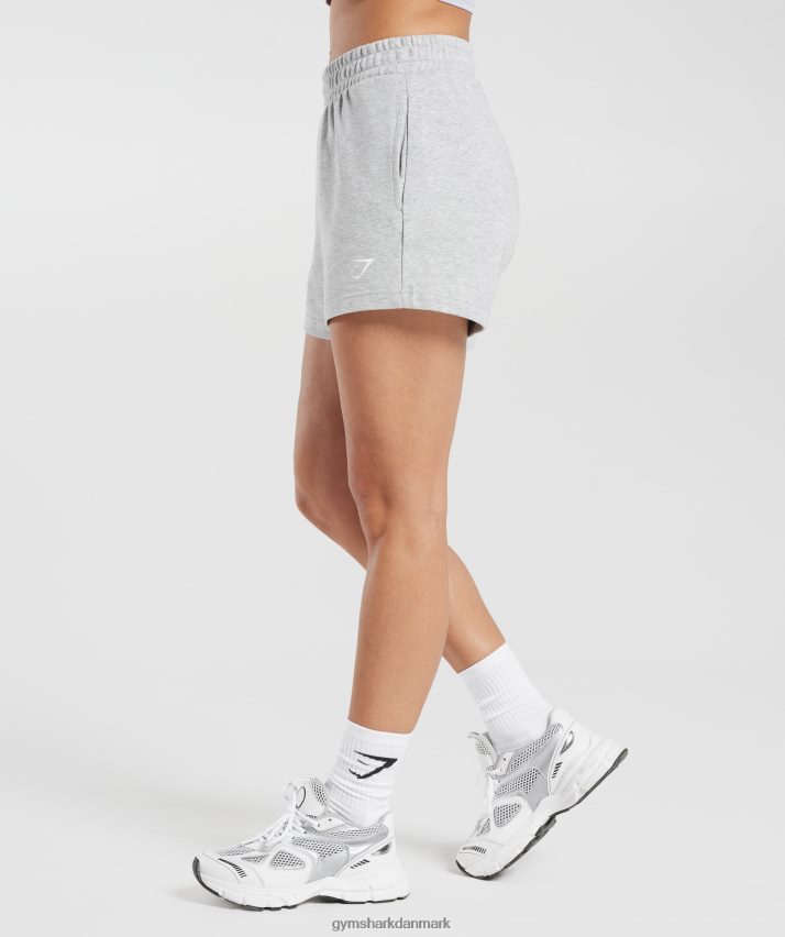 Kvinder Gymshark stærke fersken shorts N4ZDDN30 lysegrå mergel
