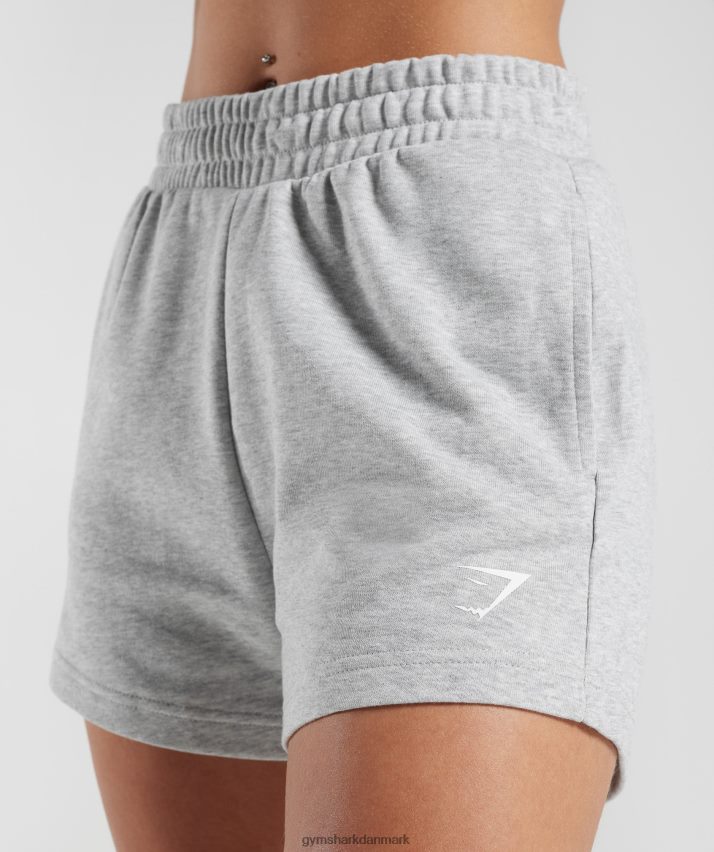 Kvinder Gymshark stærke fersken shorts N4ZDDN30 lysegrå mergel