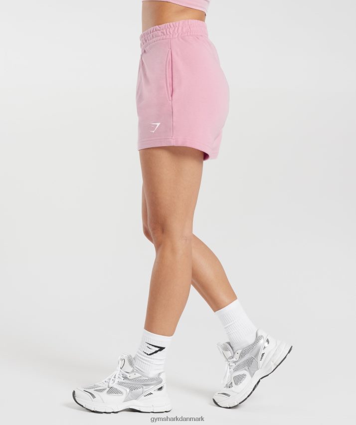 Kvinder Gymshark stærke fersken shorts N4ZDDN35 candy floss pink