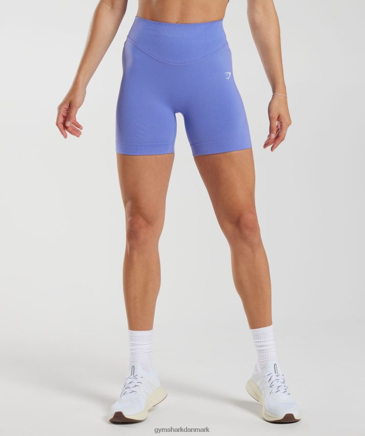 Kvinder Gymshark sweat sømløse shorts N4ZDDN17 drue blå