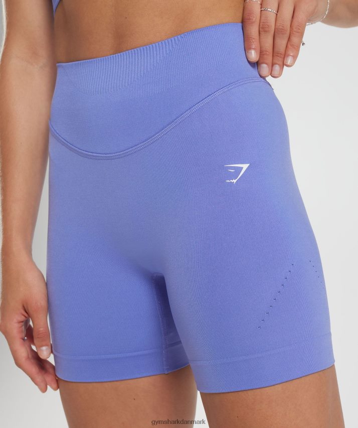 Kvinder Gymshark sweat sømløse shorts N4ZDDN17 drue blå