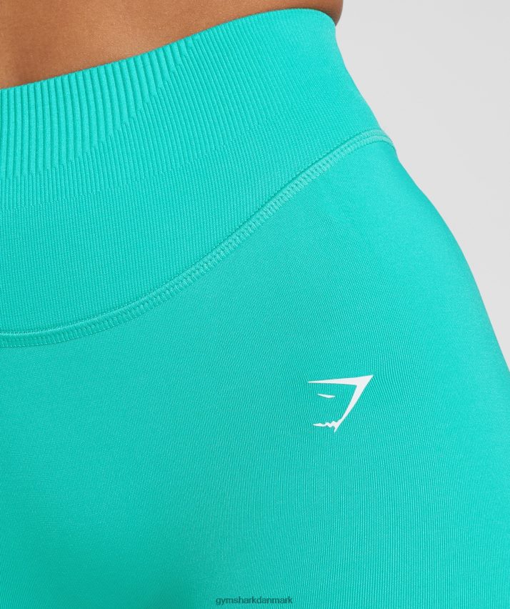 Kvinder Gymshark sweat sømløse shorts N4ZDDN27 paradis blå