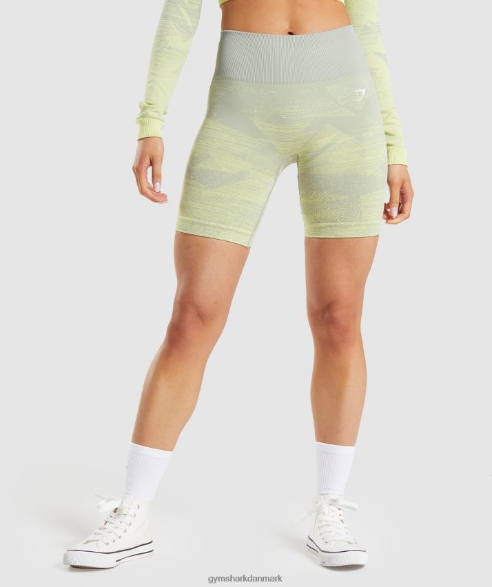 Kvinder Gymshark tilpasse ombre sømløse shorts N4ZDDN87 trekant | taupegrå print