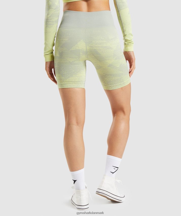 Kvinder Gymshark tilpasse ombre sømløse shorts N4ZDDN87 trekant | taupegrå print
