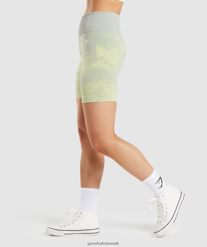Kvinder Gymshark tilpasse ombre sømløse shorts N4ZDDN87 trekant | taupegrå print