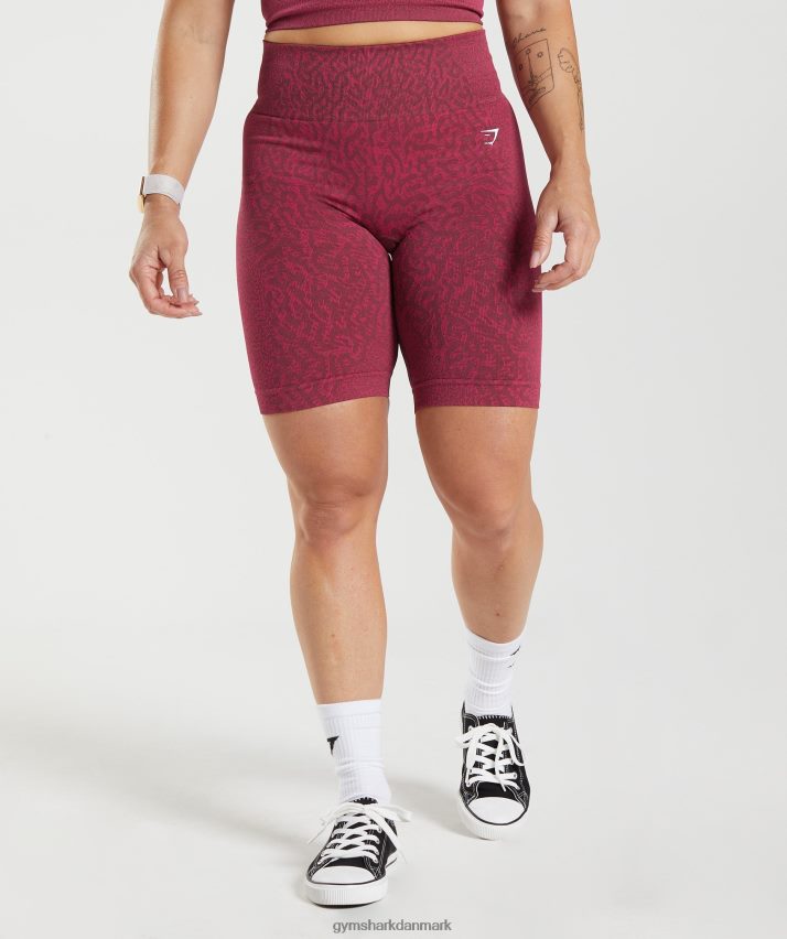 Kvinder Gymshark tilpasse sømløse cykelshorts til dyr N4ZDDN83 rev | kirsebær brun