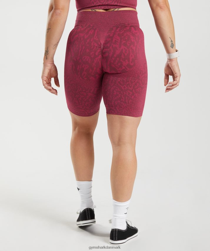 Kvinder Gymshark tilpasse sømløse cykelshorts til dyr N4ZDDN83 rev | kirsebær brun
