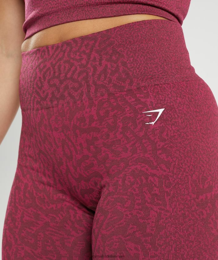 Kvinder Gymshark tilpasse sømløse cykelshorts til dyr N4ZDDN83 rev | kirsebær brun