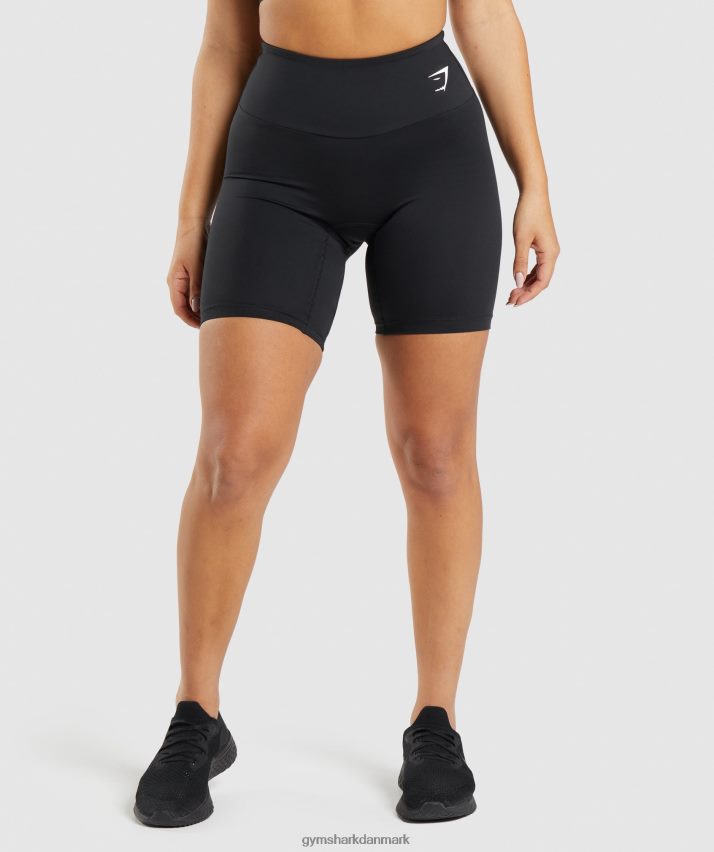 Kvinder Gymshark trænings cykelshorts N4ZDDN11 sort
