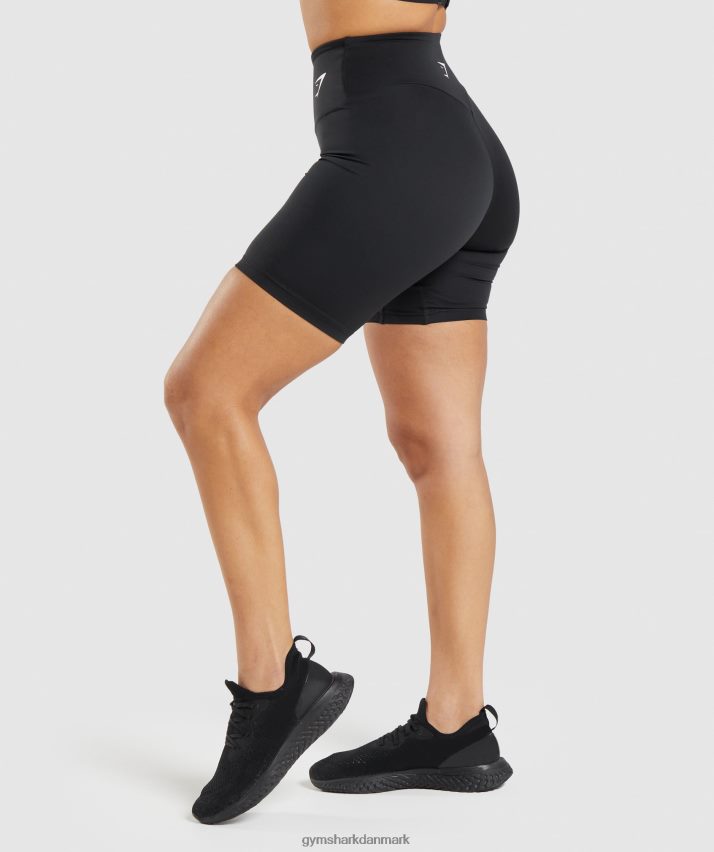 Kvinder Gymshark trænings cykelshorts N4ZDDN11 sort