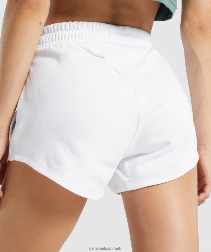 Kvinder Gymshark trænings sweatshorts N4ZDDN18 hvid