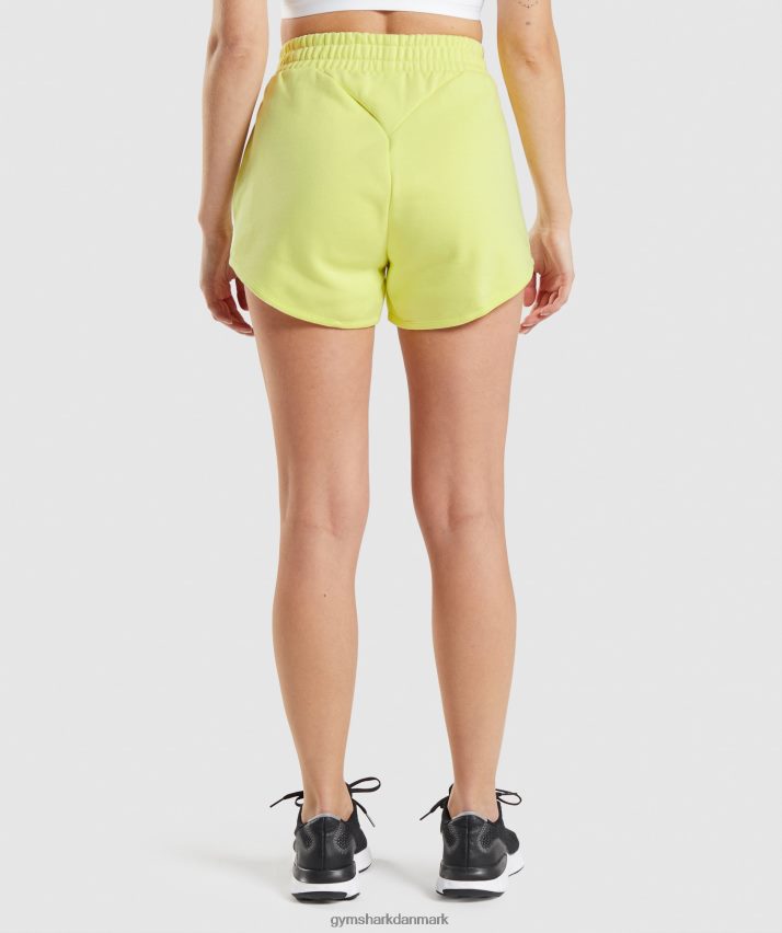 Kvinder Gymshark trænings sweatshorts N4ZDDN49 ildflue grøn