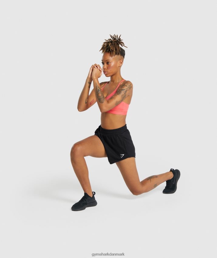 Kvinder Gymshark trænings sweatshorts N4ZDDN7 sort