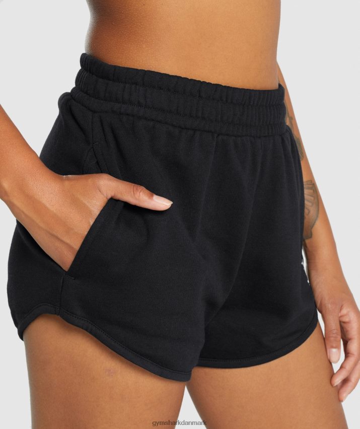 Kvinder Gymshark trænings sweatshorts N4ZDDN7 sort