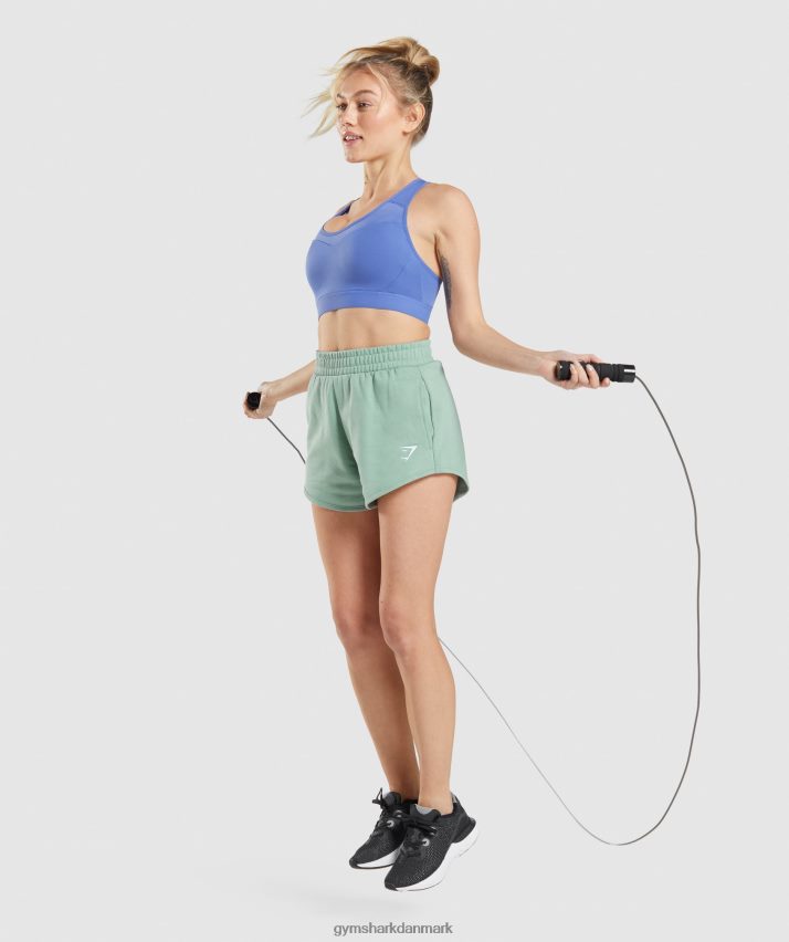Kvinder Gymshark trænings sweatshorts N4ZDDN85 maya blå