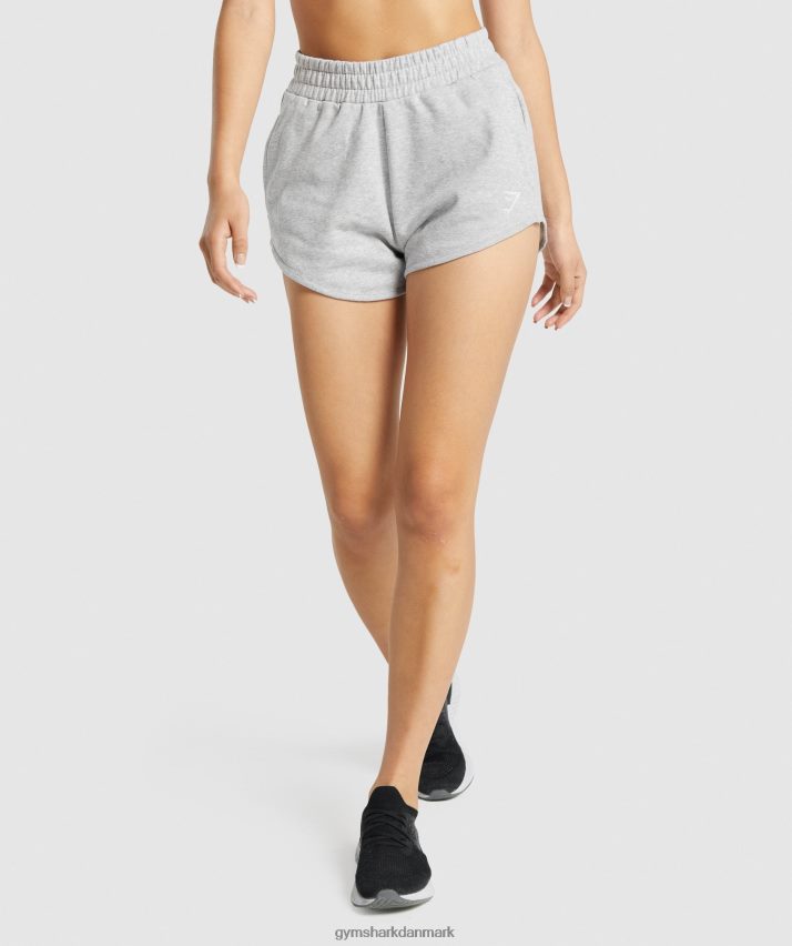Kvinder Gymshark trænings sweatshorts N4ZDDN94 lysegrå mergel