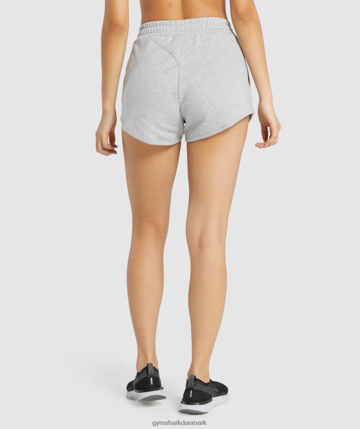 Kvinder Gymshark trænings sweatshorts N4ZDDN94 lysegrå mergel