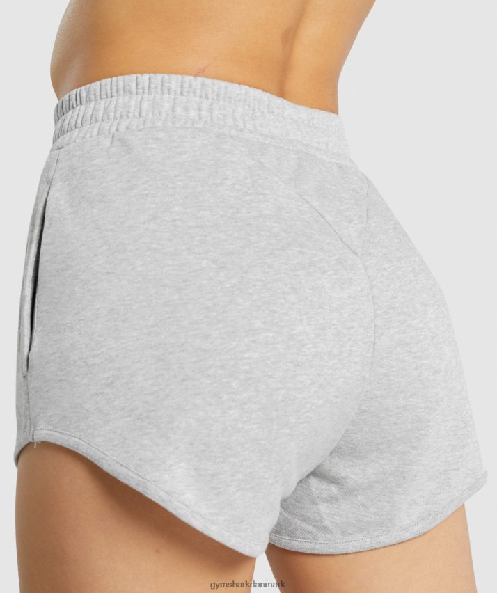 Kvinder Gymshark trænings sweatshorts N4ZDDN94 lysegrå mergel