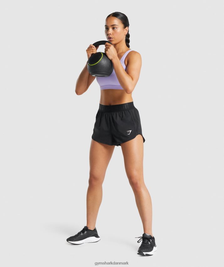 Kvinder Gymshark træningsshorts med løs pasform N4ZDDN6 sort