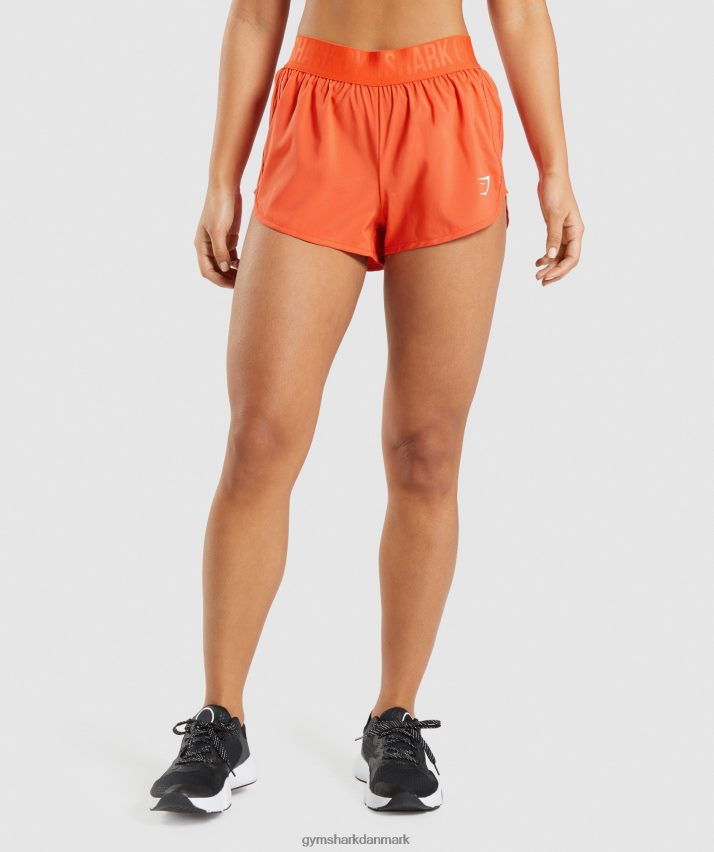 Kvinder Gymshark træningsshorts med løs pasform N4ZDDN80 papaya appelsin