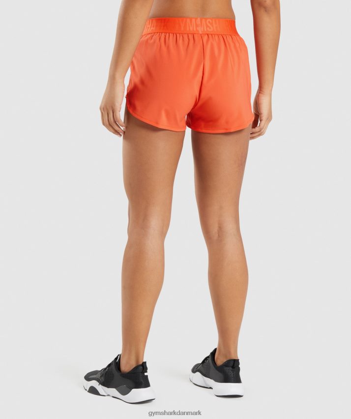 Kvinder Gymshark træningsshorts med løs pasform N4ZDDN80 papaya appelsin
