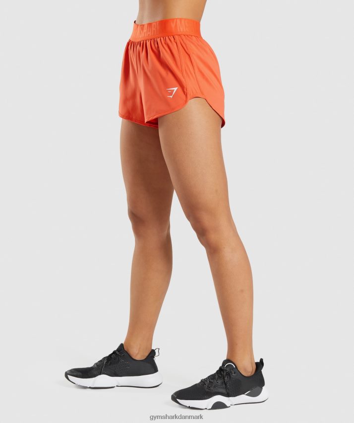 Kvinder Gymshark træningsshorts med løs pasform N4ZDDN80 papaya appelsin