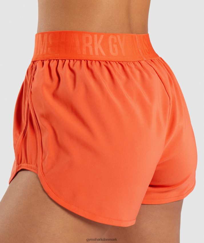 Kvinder Gymshark træningsshorts med løs pasform N4ZDDN80 papaya appelsin