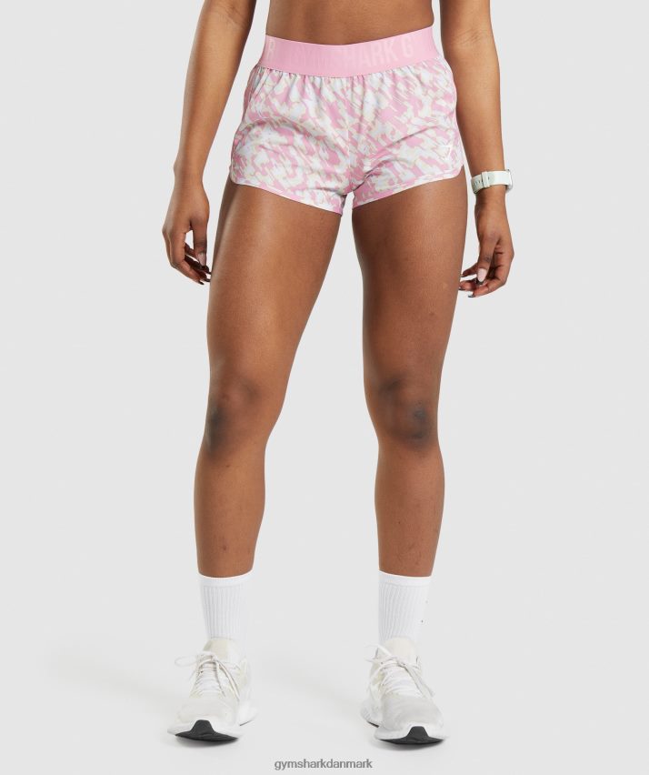 Kvinder Gymshark træningsshorts med løs pasform N4ZDDN89 lyserødt print