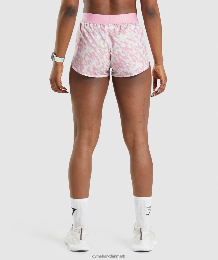 Kvinder Gymshark træningsshorts med løs pasform N4ZDDN89 lyserødt print