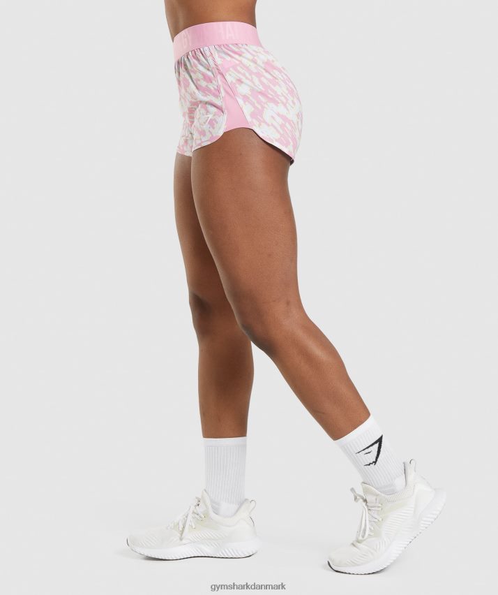 Kvinder Gymshark træningsshorts med løs pasform N4ZDDN89 lyserødt print