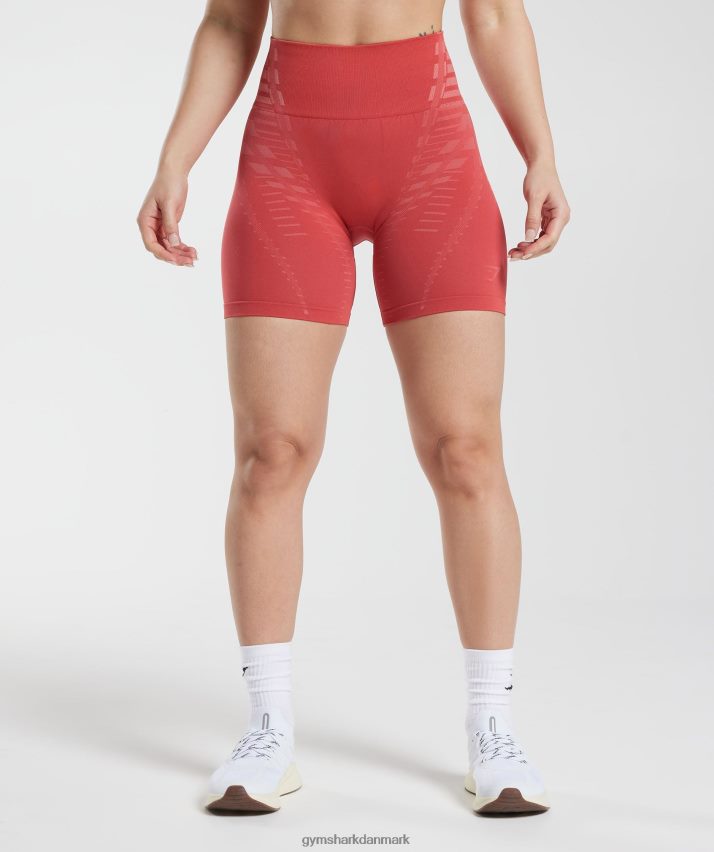 Kvinder Gymshark ubegrænsede shorts N4ZDDN109 soltørret rød/terracotta pink