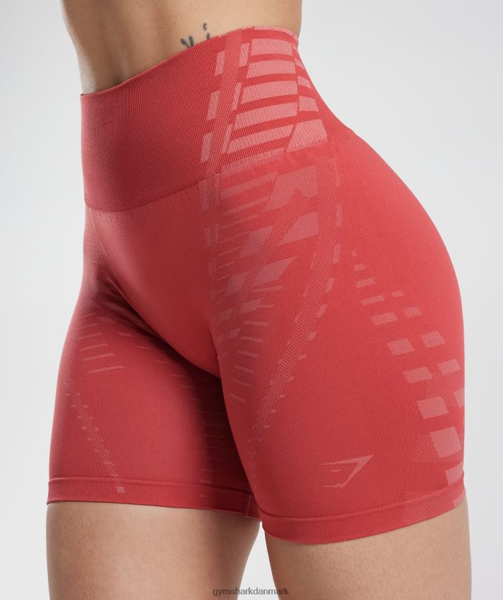 Kvinder Gymshark ubegrænsede shorts N4ZDDN109 soltørret rød/terracotta pink