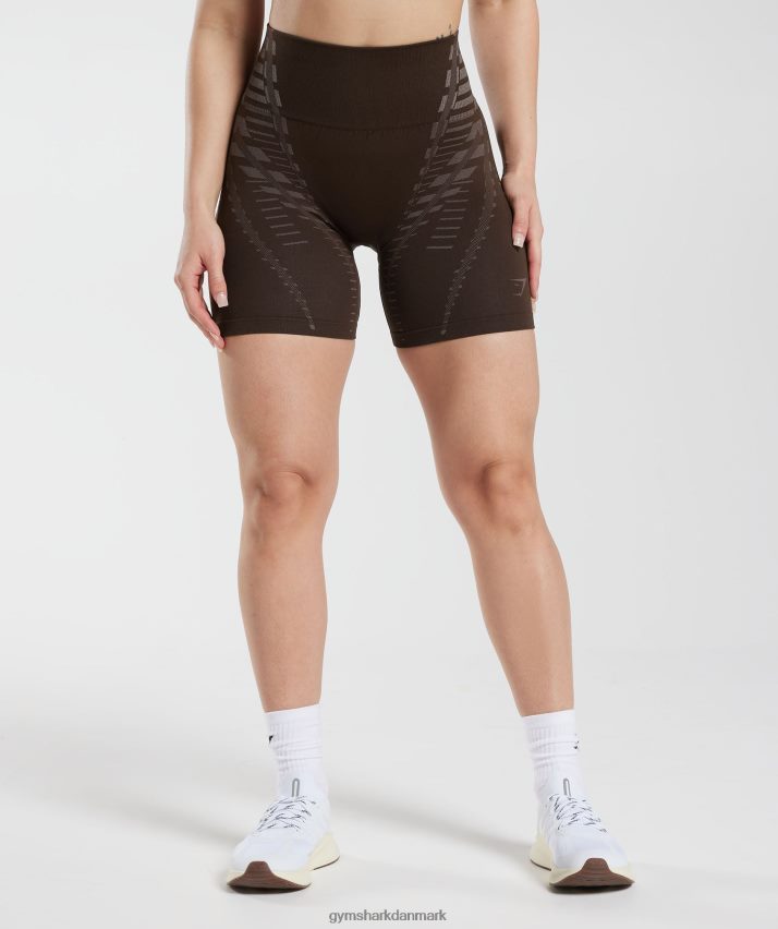 Kvinder Gymshark ubegrænsede shorts N4ZDDN111 arkivbrun/trøffelbrun
